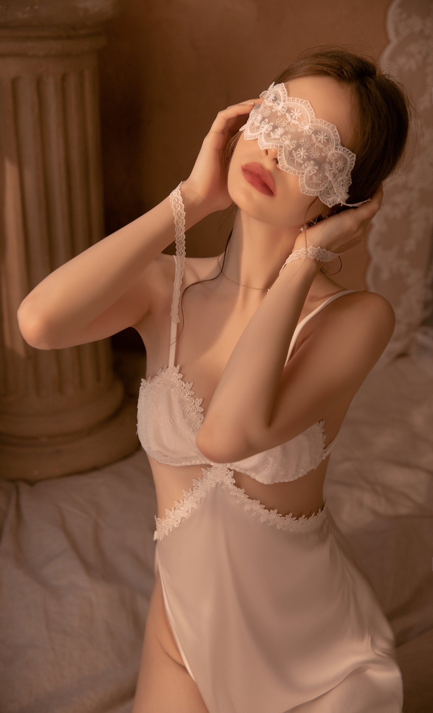 Lace eye mask