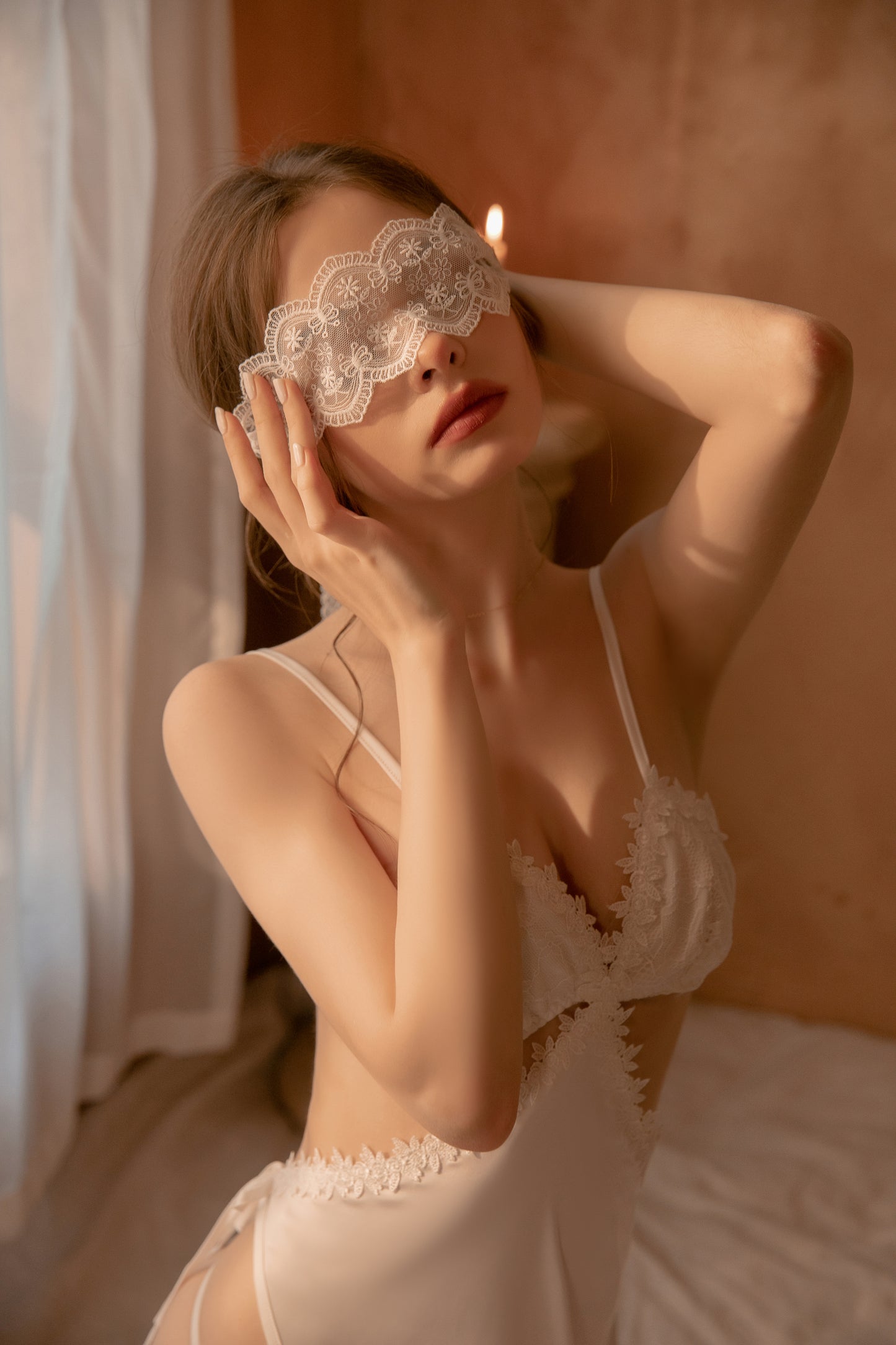 Lace eye mask